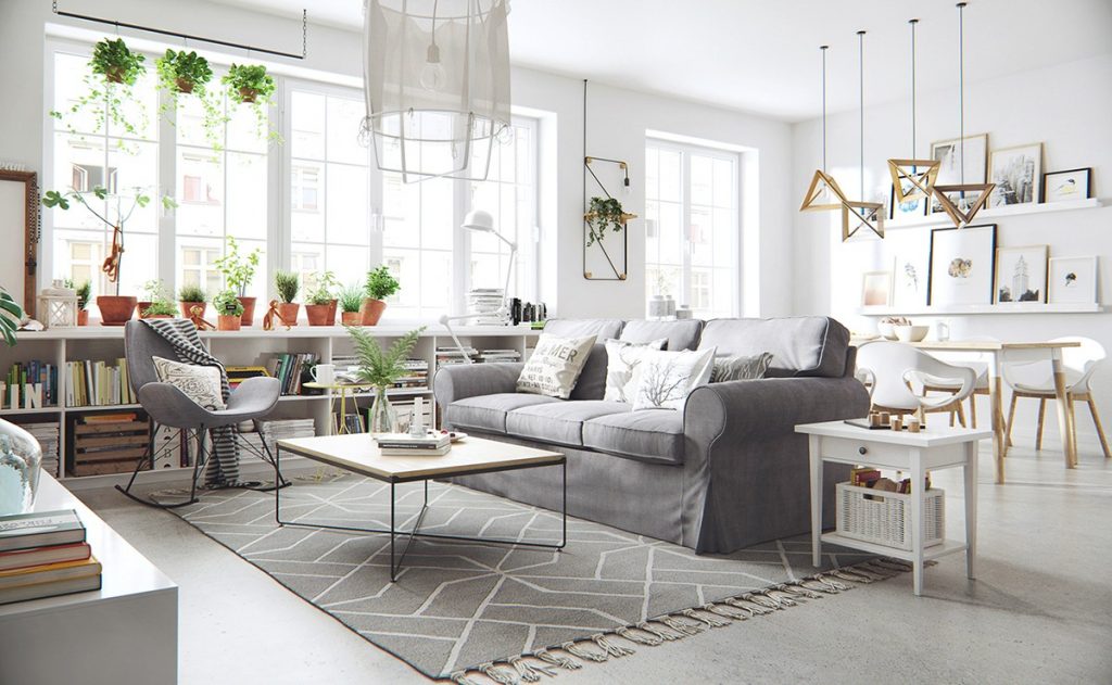 Nordic apartment interior design style