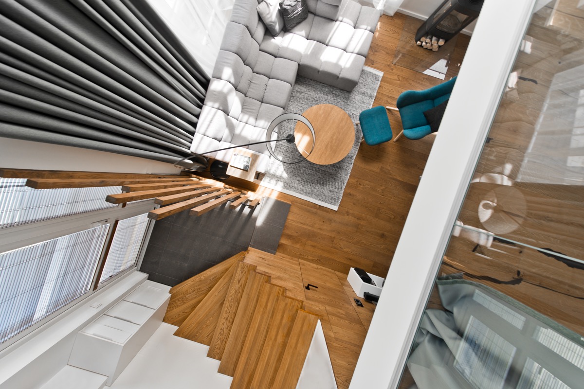 Scandinavian loft apartment interior design