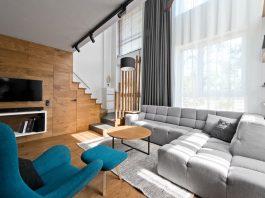 Scandinavian loft interior design