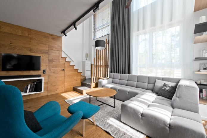 Scandinavian loft interior design