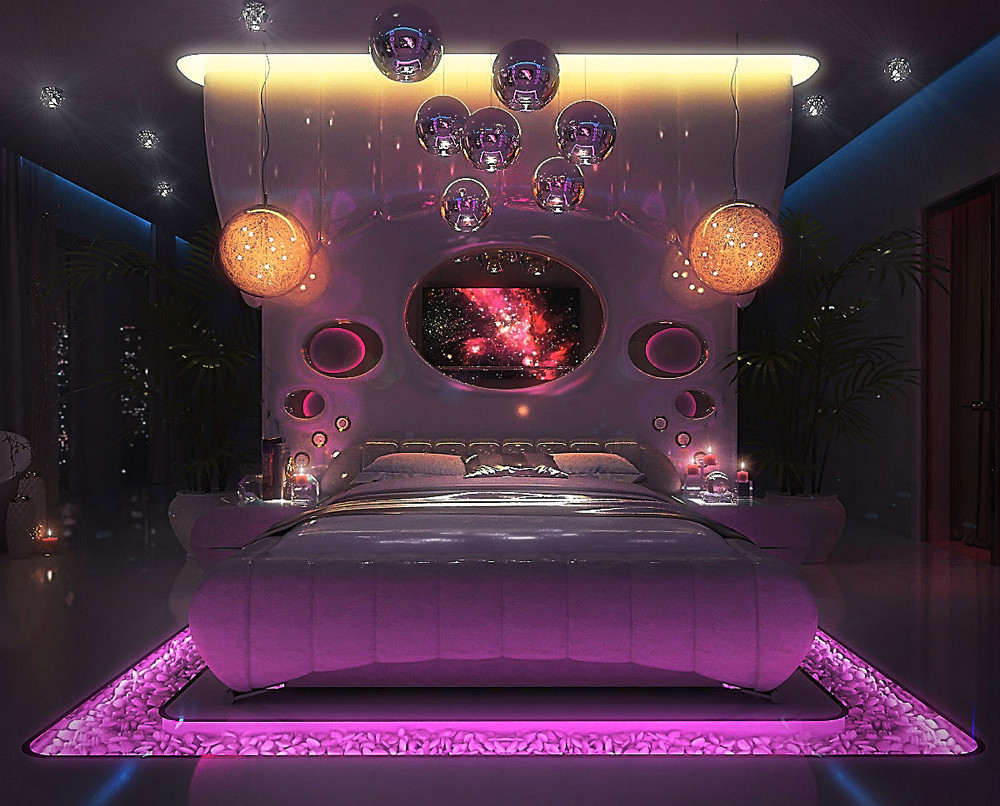 Unique and luxurious bedroom interior design