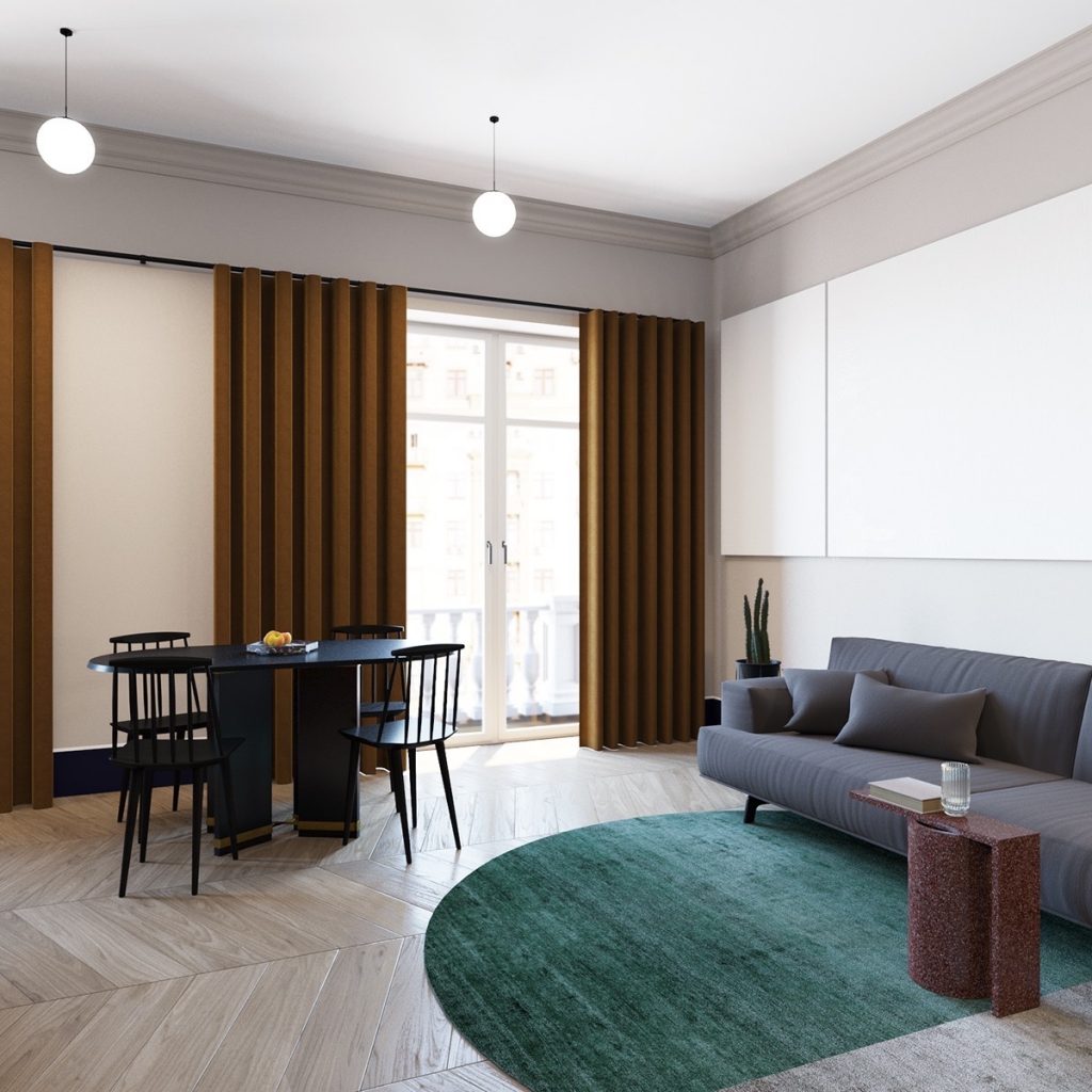 Image showcasing 600 Square Feet Apartment Design With Wonderful Maximalist Decorating ...