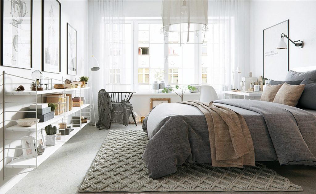 Picture of Scandinavian Tiny Studio Apartment Decor Ideas for a Clean & Cozy ...