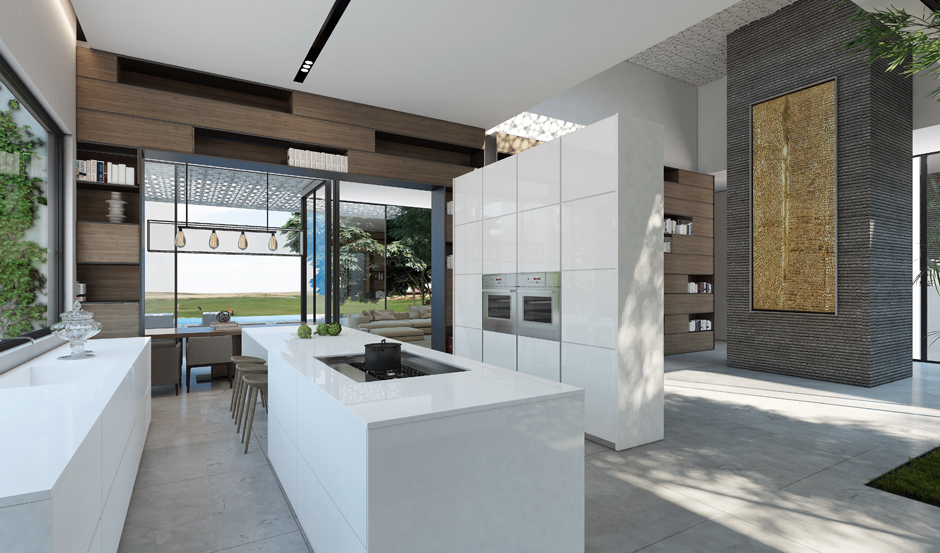 White kitchen design