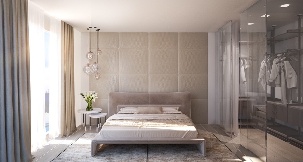 modern bedroom wall design