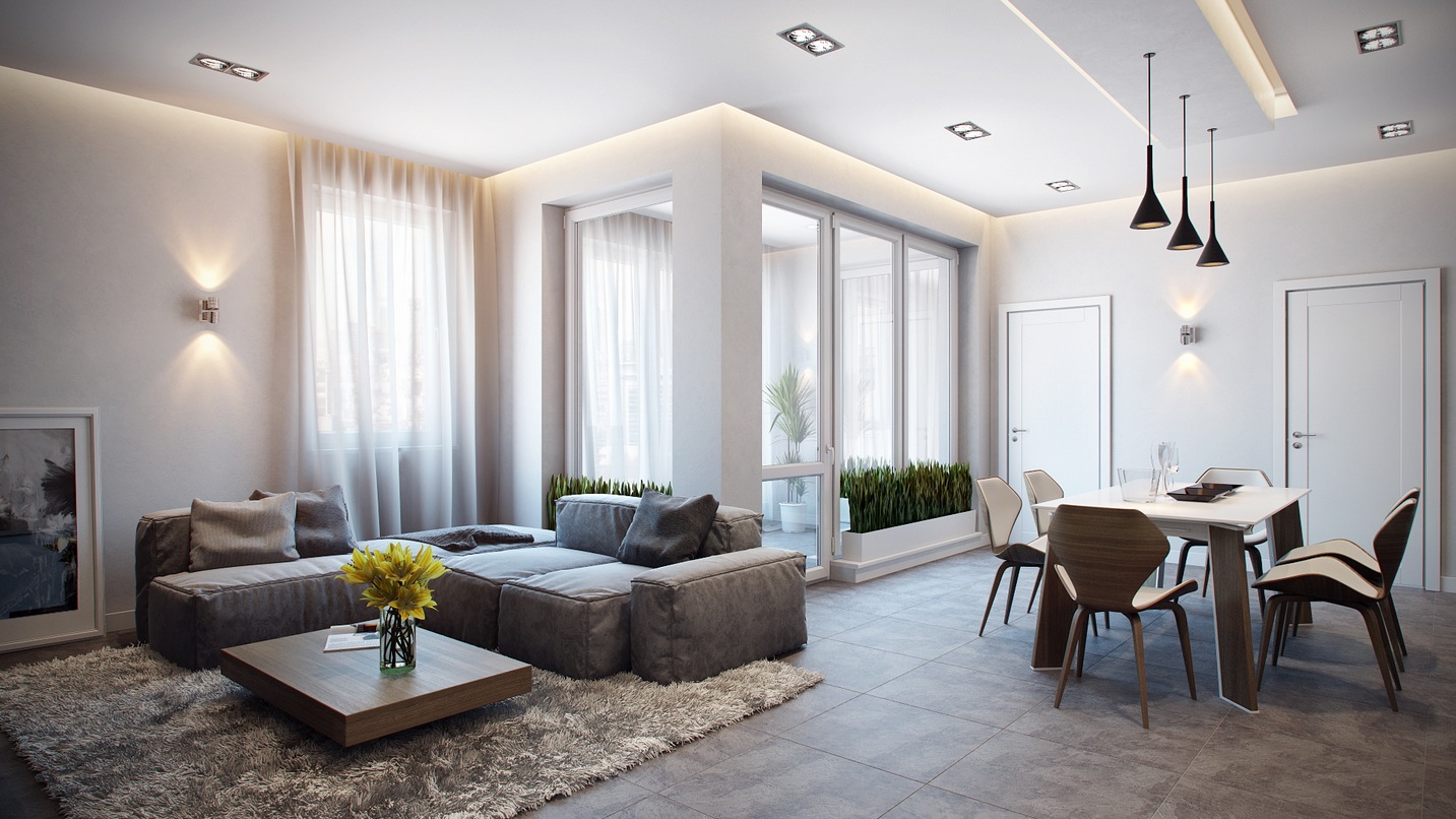 simple apartment interior design