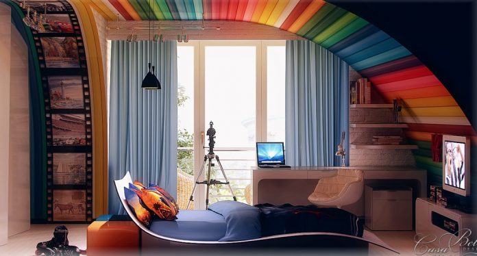 colorful theme for kids room