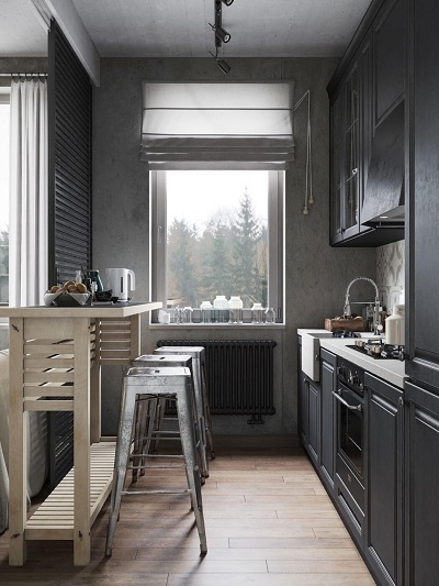 Interior design inspiration for a modest kitchen