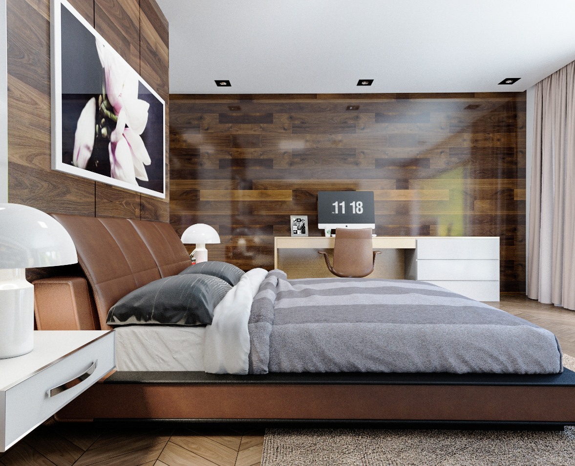 wooden style for bedroom