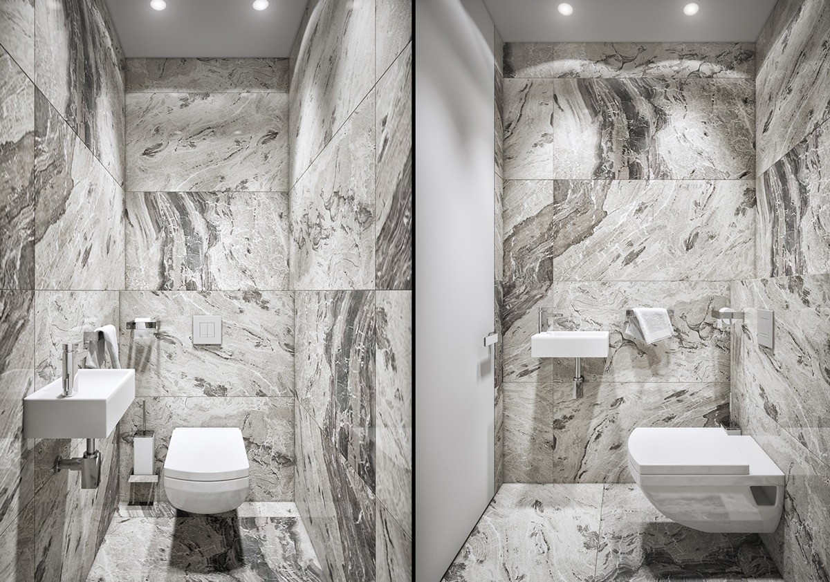 luxury gray bathroom design