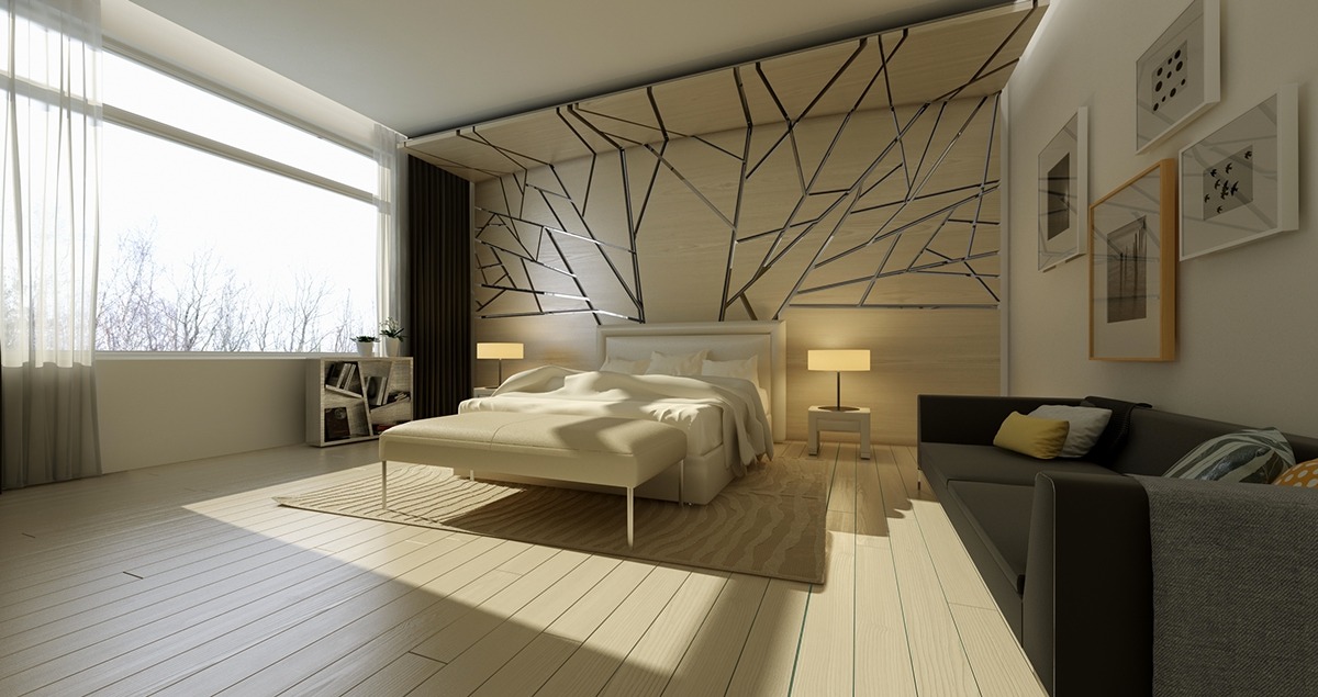 luxury bedroom texture wall