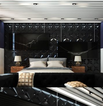 bedroom wall texture design
