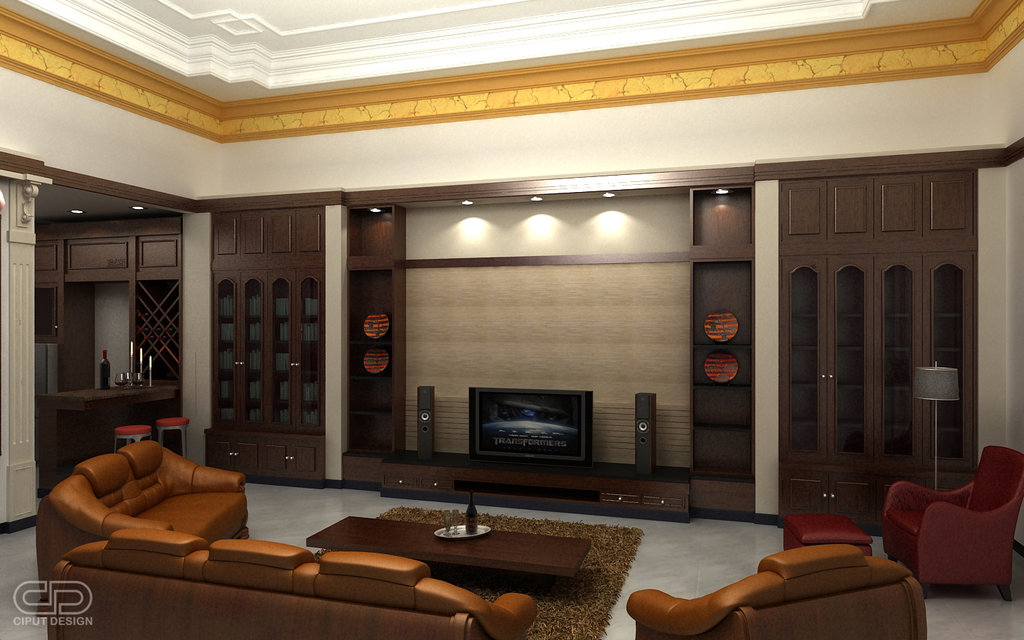 home theatre design for a living room