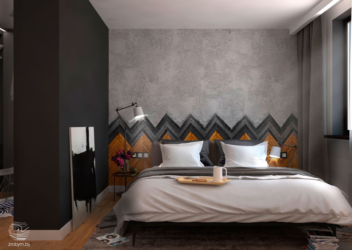 Bedroom Wall Texture Designs Looks So Fancy - RooHome