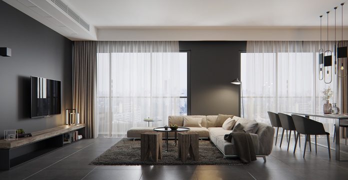 8 Living Room Interior Designs and Layout with Dramatic Dark Shades ...