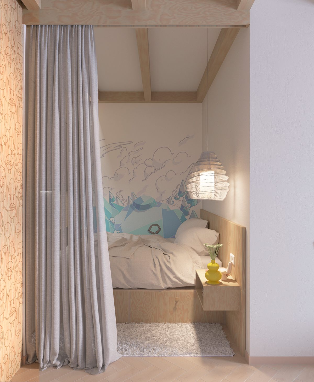 Colorful bedroom interior design ideas