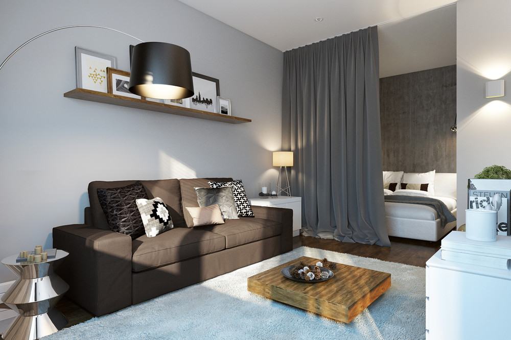 Modern Studio Apartment Ideas For A Young Family - RooHome