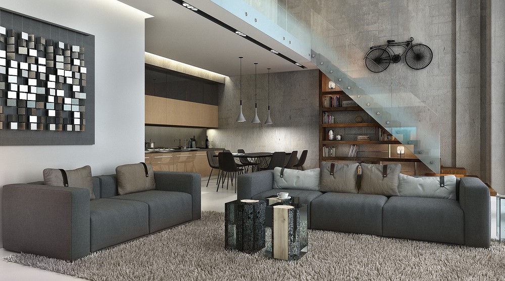 Gray apartment interior ideas