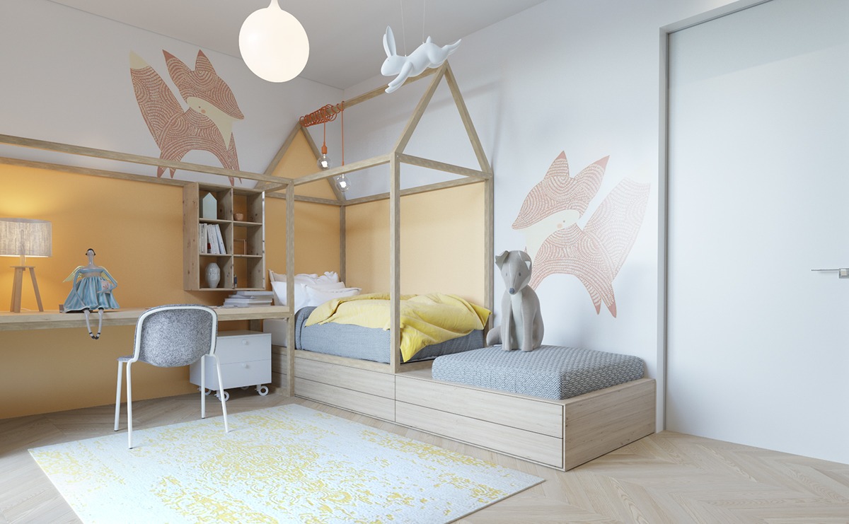 pastel kids bedroom