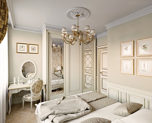 Luxurious concept for an ordinary bedroom