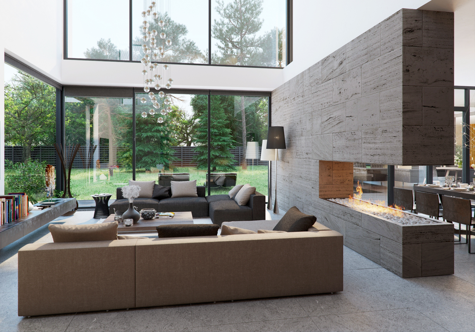 Modern fireplace design