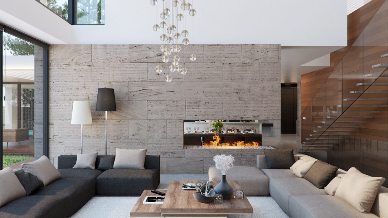 Modern House Interior Design Ideas With Elegant Indoor Swimming