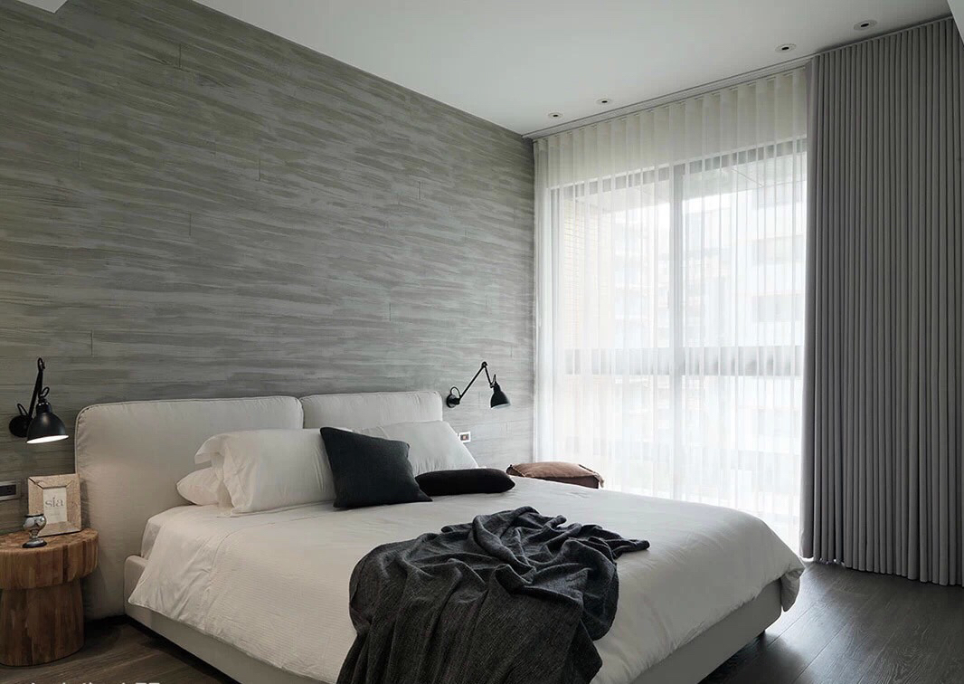 Monochromatic bedroom style