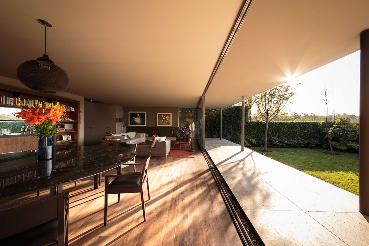Modern indoor outdoor living room designs ideas