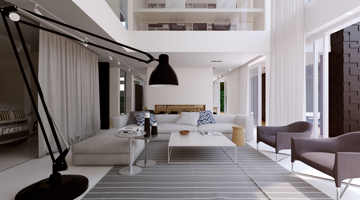 Open living room concept 