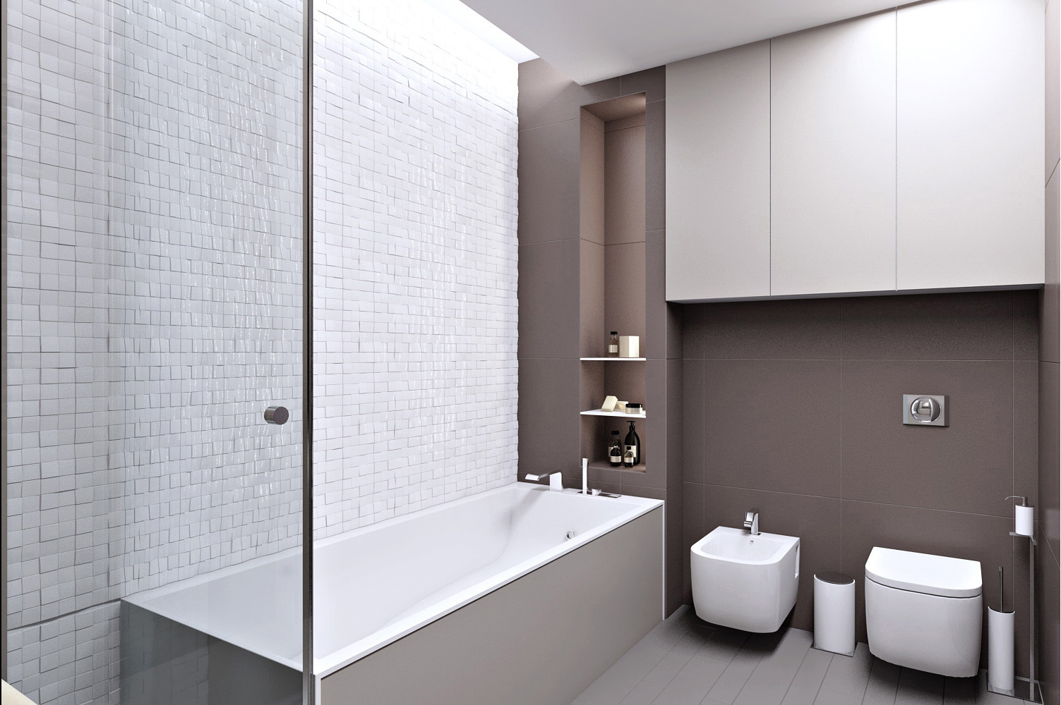 Elegant white bathroom