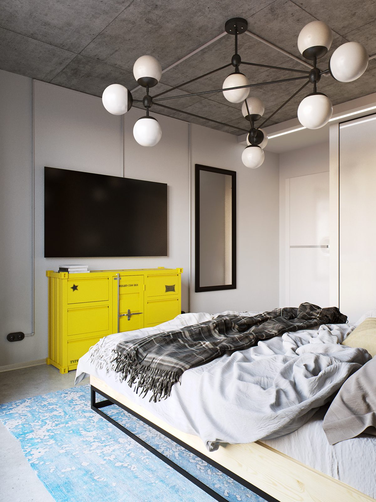 Modern bedroom decor