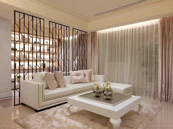 Soft living room design 