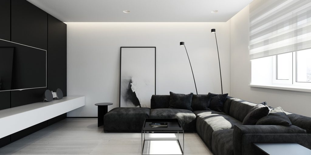 Creating A Minimalist Black And White Apartment Decorating Ideas - RooHome