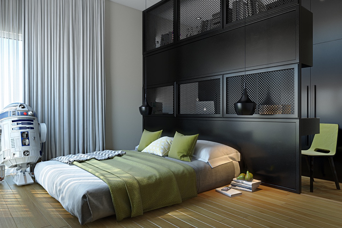 Bedroom Decorating Dark Green Walls