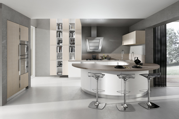 decoration circular kitchen design idea