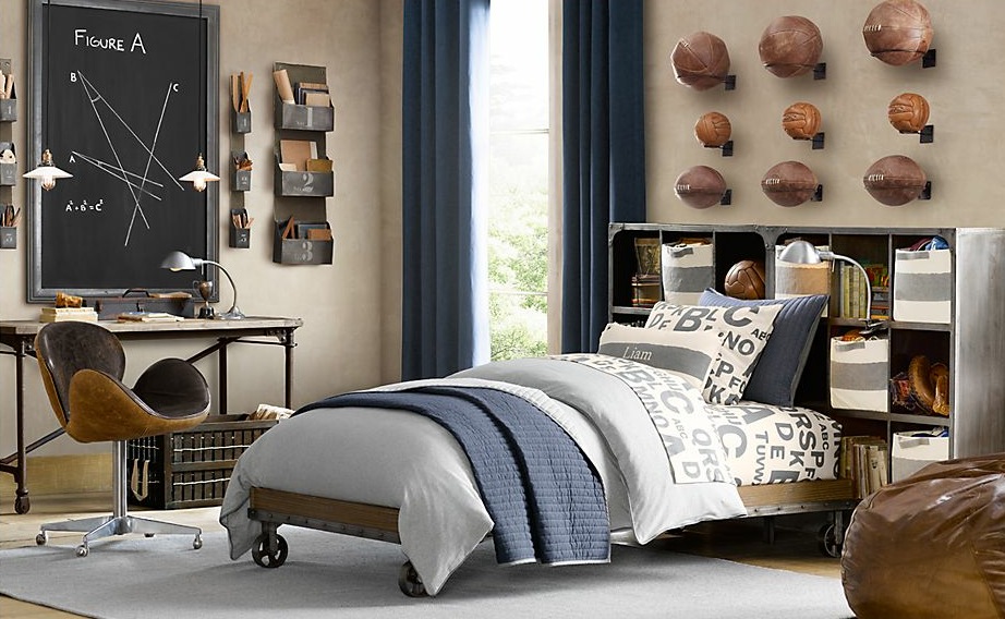 vintage decor for boys bedroom