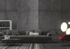 minimalist gray living room decor