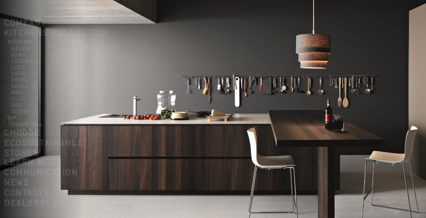 Modern Kitchen Design With Wooden Accent And Soft Color