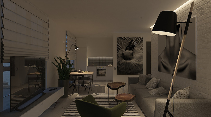 modern and cool living room