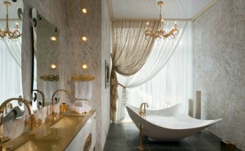 white gorgeous bathroom design