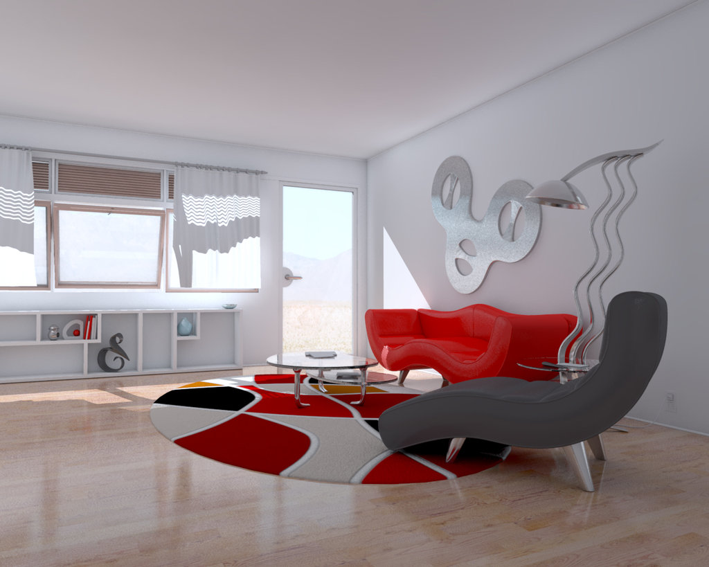 Living Room Decorating Ideas With Red And White Color Shade Looks