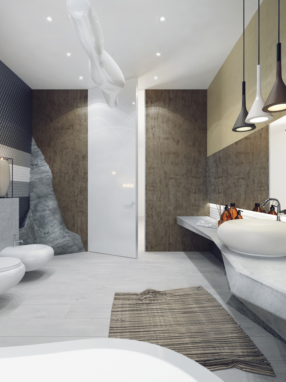 Luxury Bathroom Designs In High Details With Creative