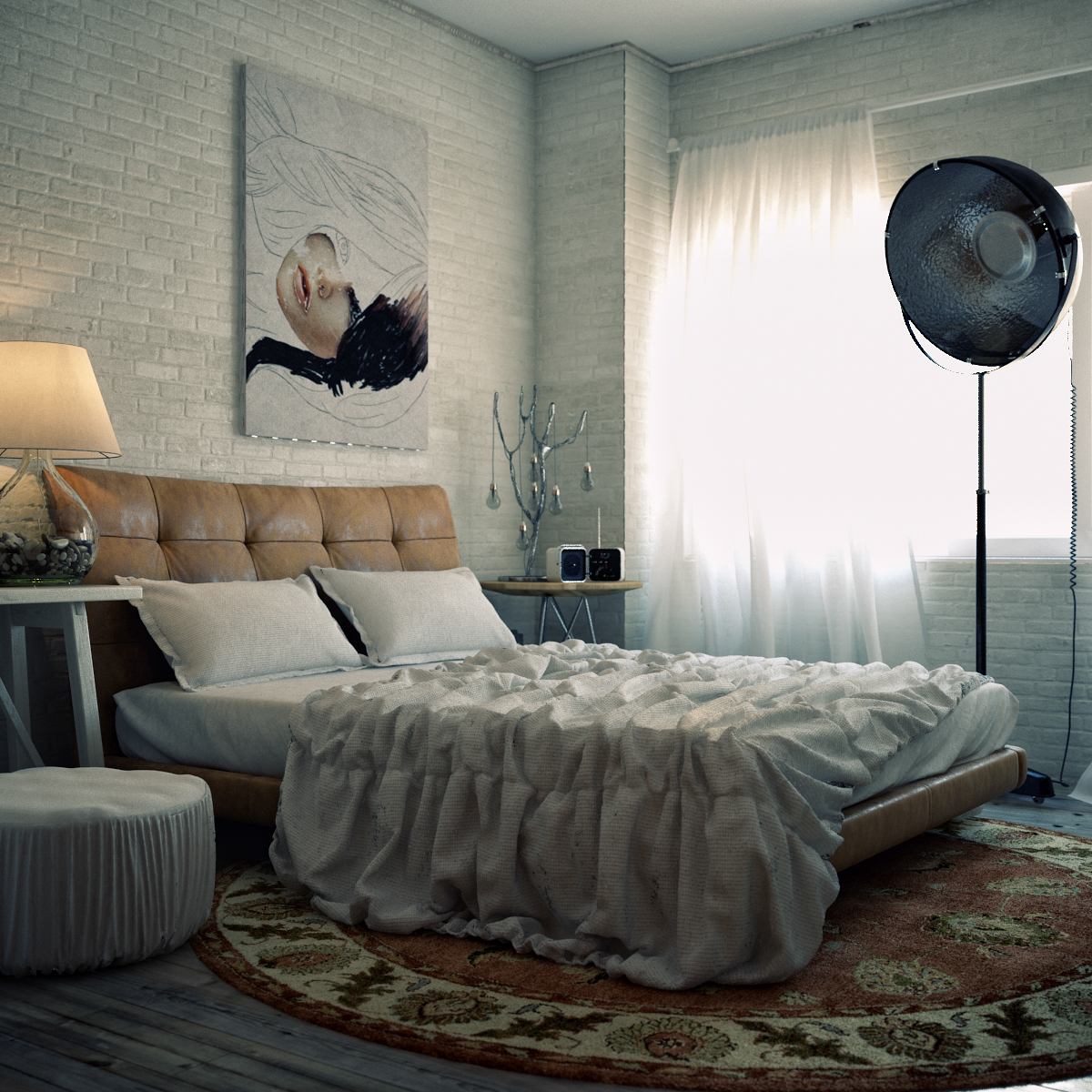 white bedroom design