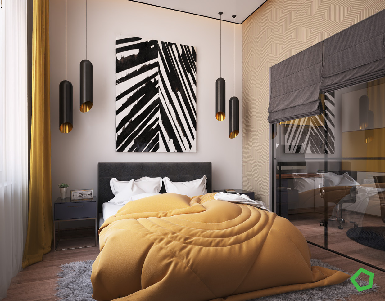 Modern Bedroom Wall Decor