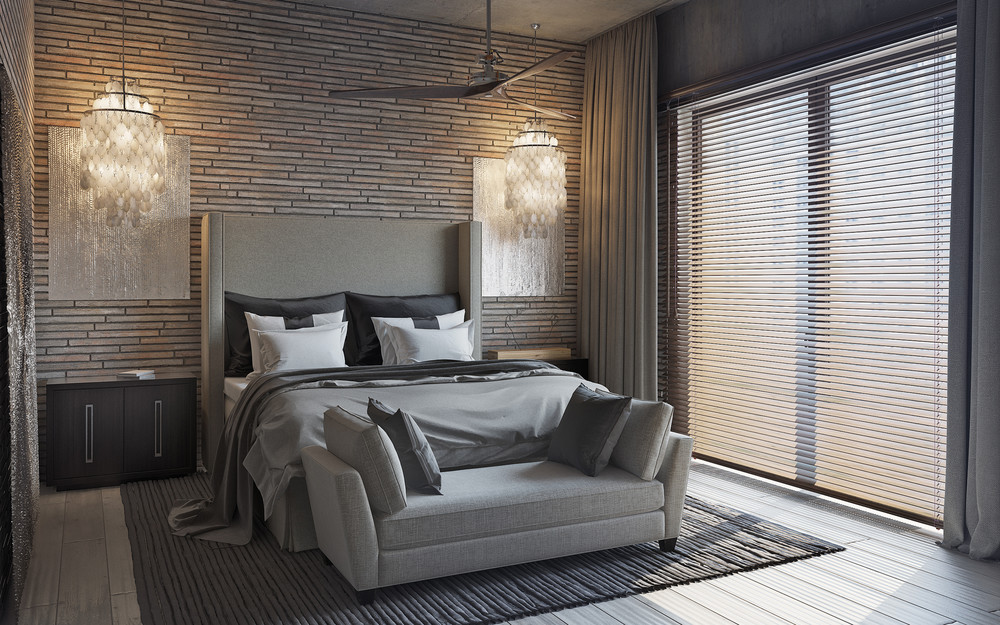 modern gray bedroom design