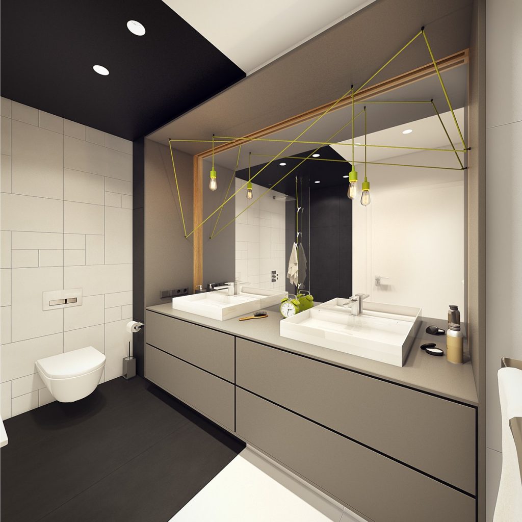 Modern Scandinavian Apartment Interior Design With Gray Color Shade ...