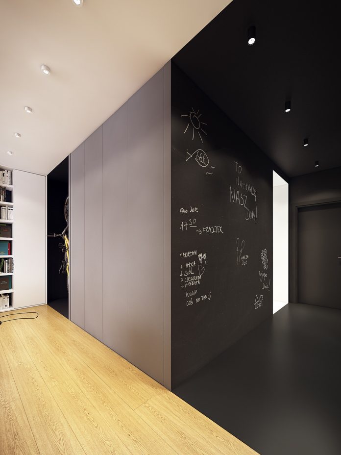 Modern Scandinavian Apartment Interior Design With Gray Color Shade ...