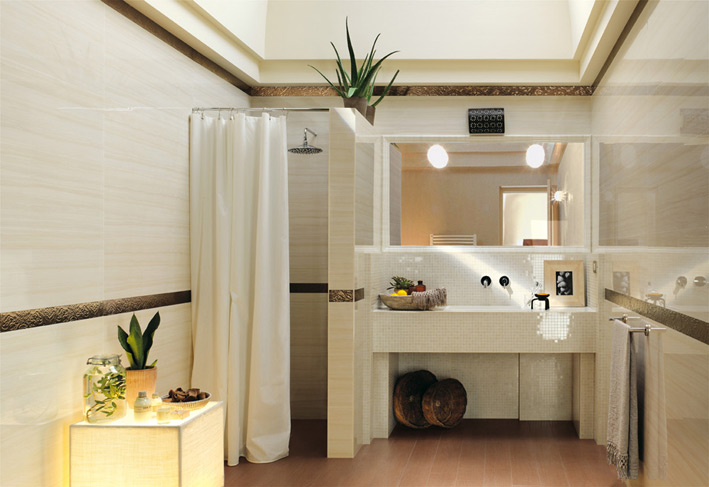 Sophisticated bathroom scheme