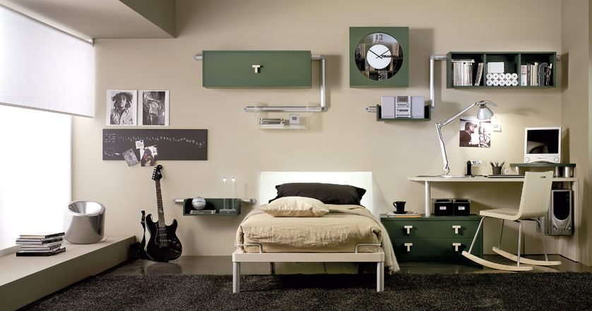 Contemporary Teen Bedroom Design Ideas With Bright Color ...
