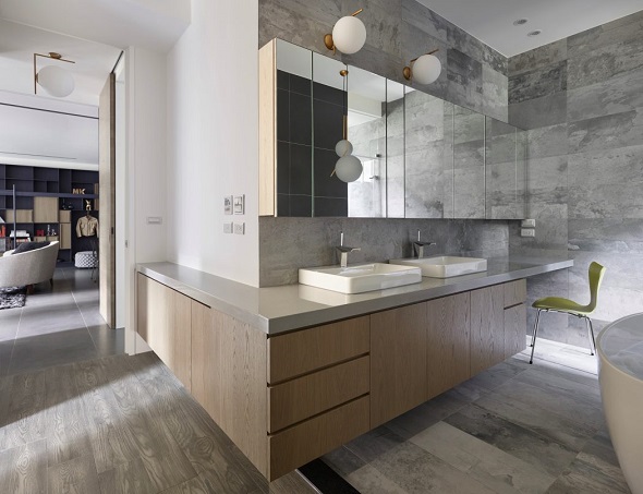 Modern bathroom interior